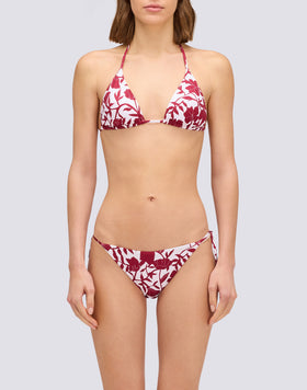 ANITA - SLIP DE BIKINI À CÔTÉS RÉGLABLES IMPRIMÉ PATCHY FLOWERS