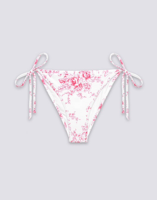 ANITA -  BIKINI SLIP CON FIANCHI REGOLABILI STAMPA ROSE DE JOIE