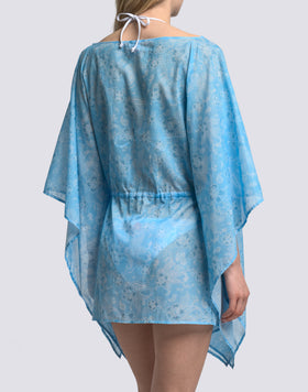 VESTIDO DE MUJER CON MANGA DE MARIPOSA Y ESTAMPADO HIBI PAISLEY