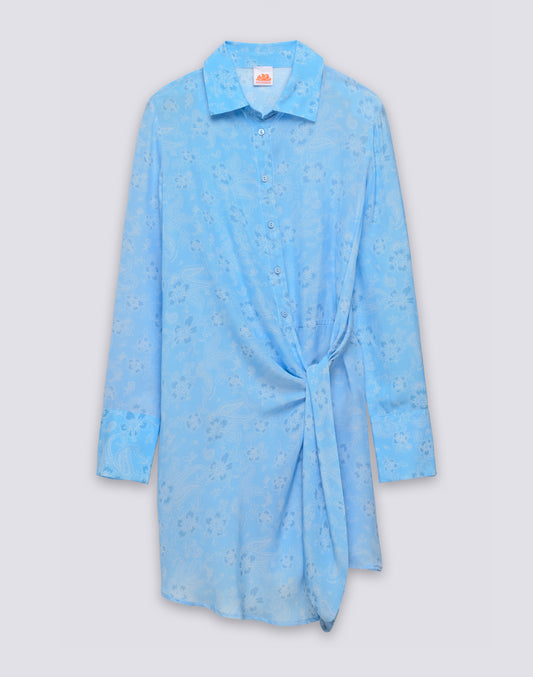 VESTIDO CAMISA DE MUJER DE VISCOSA CON ESTAMPADO HIBI PAISLEY