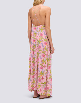 ROBE FEMME SANS MANCHES LONGUE IMPRIMÉ SWEET PARROT