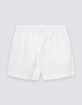 PANTALONES CORTOS DE MUJER CON CINTURA ELÁSTICA DE POPELÍN DE ALGODÓN