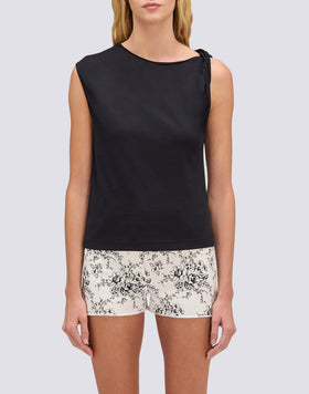 WOMEN'S TANK TOP WITH KNOT ON THE SHOULDER
