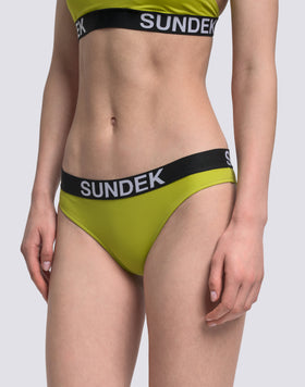 BAÑADOR DE CULOTTE CARMEL CON ELÁSTICO CON LOGOTIPO