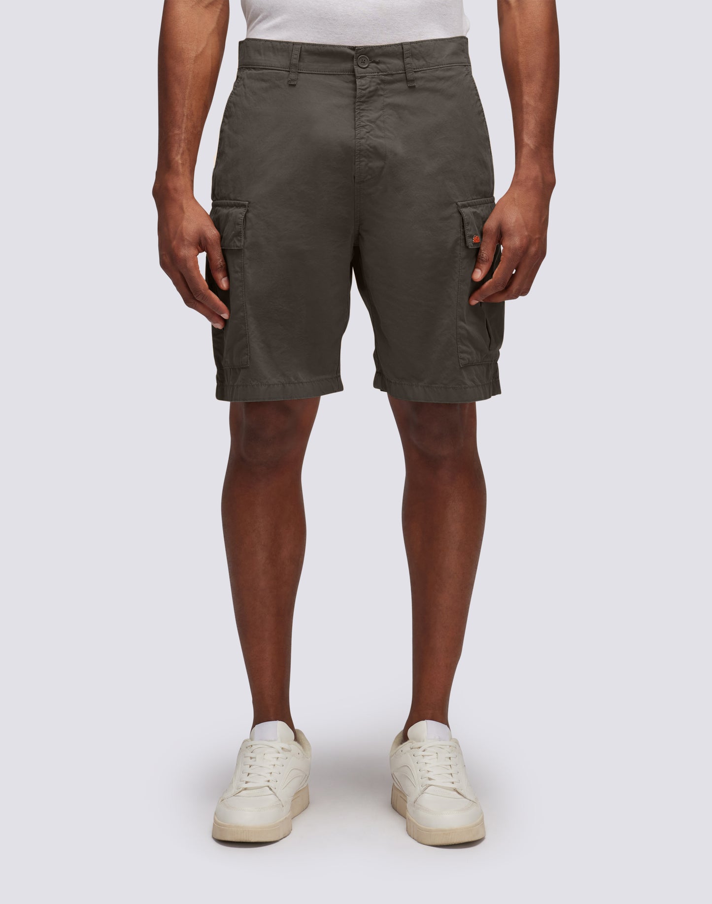 CARGO SHORTS IN GARMENT-DYED FABRIC WITH RAINBOW