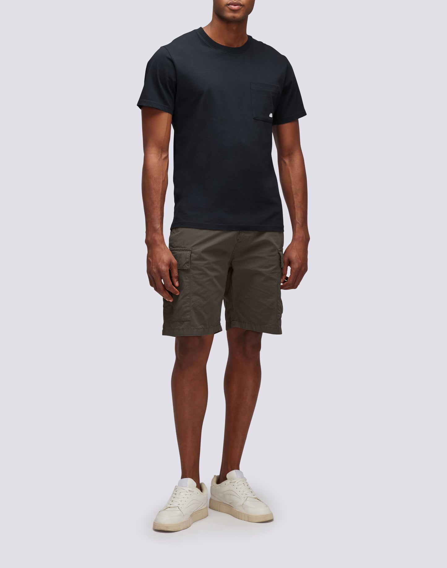 CARGO SHORTS IN GARMENT-DYED FABRIC WITH RAINBOW