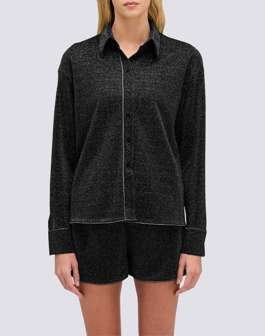 CAMISA DE MANGA LARGA DE MUJER EN LUREX