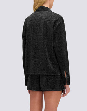WOMEN'S LONG-SLEEVED LUREX SHIRT