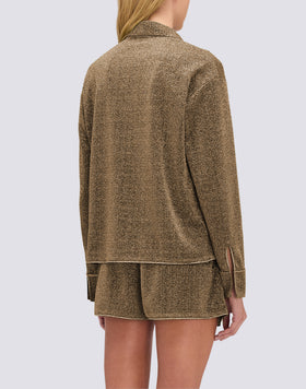 CAMISA DE MANGA LARGA DE MUJER EN LUREX