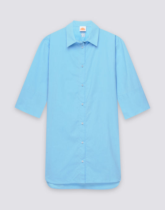 CAMISA CORTA DE POPELÍN PARA MUJER
