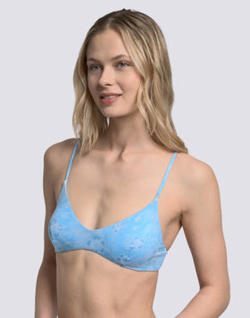 LAUDERDALE - HIBI PAISLEY BANDANA PATTERN BRALETTE BIKINI TOP