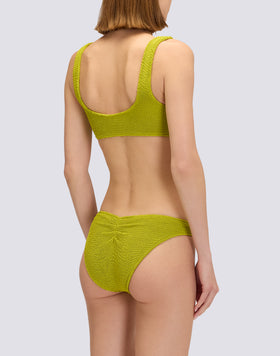 EMBOSSED FABRIC CULOTTE BOTTOMS