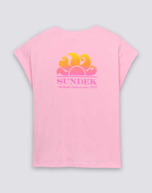 T-SHIRT DONNA CON STAMPA DEGRADÉ