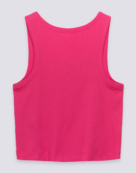 CROP TANK TOP WITH EMBROIDERED LOGO
