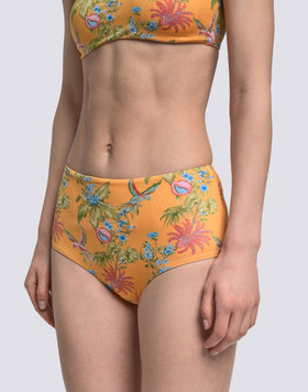 IPANEMA - BAÑADOR DE CINTURA ALTA CON ESTAMPADO SWEET PARROT
