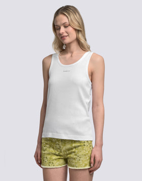 CAMISETA DE TIRANTES DE CANALÉ CON LOGOTIPO BORDADO