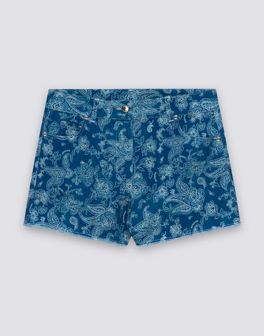 PANTALONES CORTOS DE MUJER CON ESTAMPADO HIBI PAISLEY
