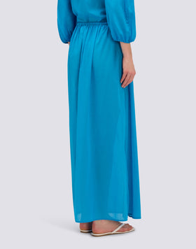 LONG COTTON VOILE SKIRT