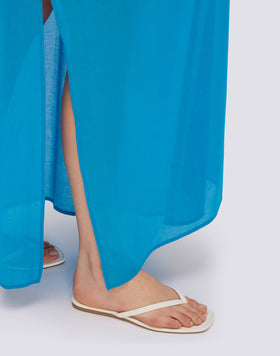 LONG COTTON VOILE SKIRT