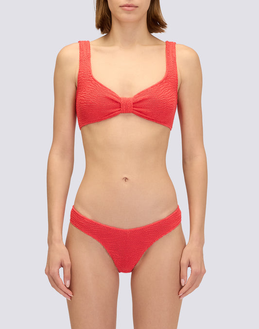 TOP BRALETTE EN TISSU GAUFRÉ