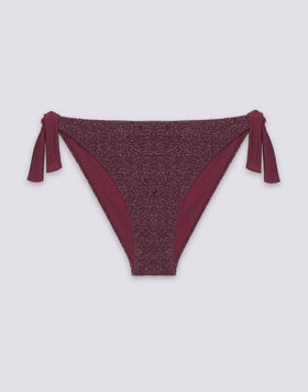 BEA - SLIP DE BIKINI AVEC CÔTES RÉGLABLES EN LUREX