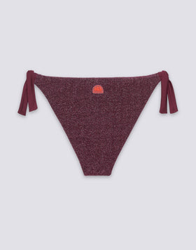 BEA - SLIP DE BIKINI AVEC CÔTES RÉGLABLES EN LUREX