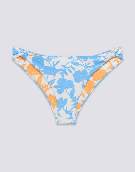 GISELLE - BAÑADOR DE CINTURA FIJA CON ESTAMPADO PATCHY FLOWERS