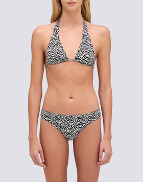 VEGA - Braguita de bikini culotte con estampado de cebra