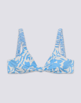 SCARLETT - TOP DE BIKINI BRALETTE CON ESTAMPADO PATCHY FLOWERS