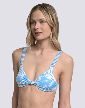 SCARLETT - TOP DE BIKINI BRALETTE CON ESTAMPADO PATCHY FLOWERS