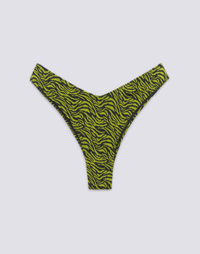 LOREN - BAÑADOR DE CORTES ALTOS CON ESTAMPADO DE ZEBRA