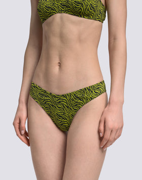 LOREN - BAÑADOR DE CORTES ALTOS CON ESTAMPADO DE ZEBRA