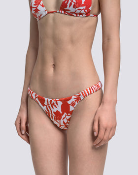 HALLE - BAÑADOR DE CINTURA FIJA CON ESTAMPADO PATCHY FLOWERS