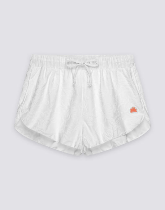 WOMEN'S JACQUARD TERRY CLOTH SHORTS WITH SK23 PATTERN