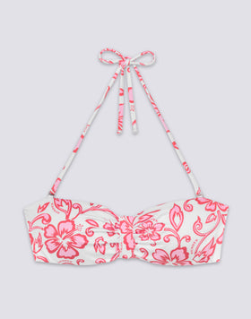 IONI - HAUT DE MAILLOT DE BAIN À BANDEAU RÉGLABLE DERRIÈRE LE COU IMPRIMÉ SK23