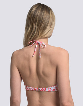 IONI - BIKINI TOP WITH ADJUSTABLE STRAPS BEHIND THE NECK SK23 PRINT