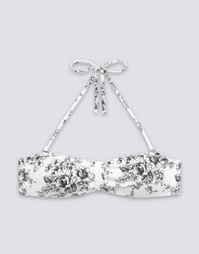 IONI - TOP DE BIKINI DE BANDA CON ESTAMPADO ROSE DE JOIE