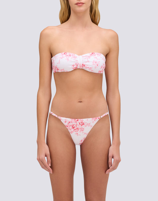 IONI - ROSE DE JOIE PATTERNED BAND BIKINI TOP