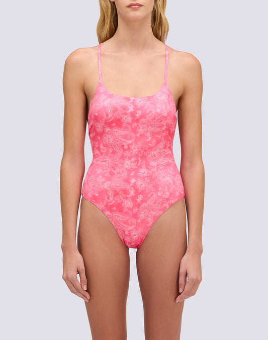 MAILLOT DE BAIN ENTIER MOTIF HIBI PAISLEY BANDANA