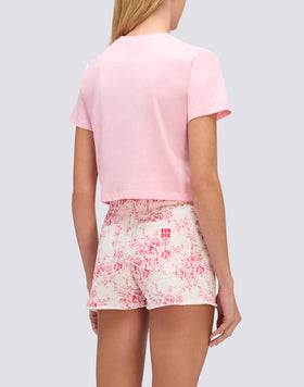 CAMISETA CROPPED DE MUJER CON LAVADO VINTAGE