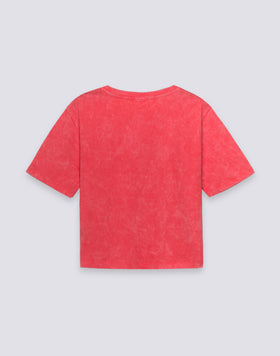 T-SHIRT DONNA CROPPED VINTAGE WASH