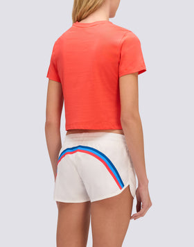 WOMEN'S CROPPED VINTAGE WASH T-SHIRT