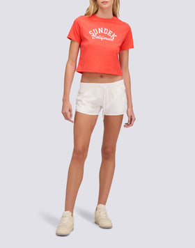 WOMEN'S CROPPED VINTAGE WASH T-SHIRT
