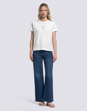 CAMISETA DE MUJER CON ESTAMPADO GOOD VIBES ONLY