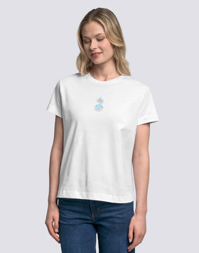 CAMISETA DE MUJER CON ESTAMPADO GOOD VIBES ONLY
