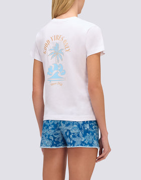 T-SHIRT DONNA STAMPA GOOD VIBES ONLY