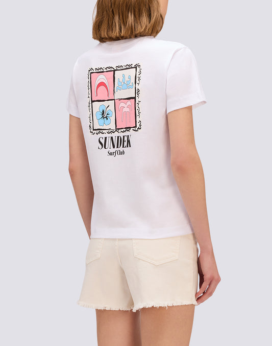 T-SHIRT DONNA CON STAMPE FIT COMFORT