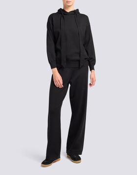 WOMEN'S KNITTED SWEATSHIRT WITH EMBROIDERED LOGO