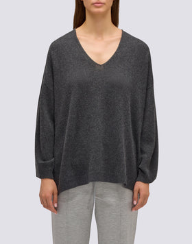 PULL EN LAINE COL V FEMME