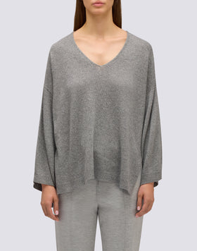 JERSEY DE LANA PARA MUJER CON ESCOTE EN V